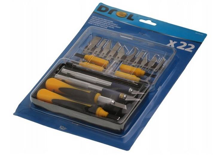 Cutite si daltite modelistice de precizie – set 22 bucati