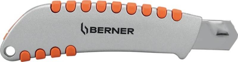Cutter din aluminiu cu mâner din cauciuc, 18 mm BERNER