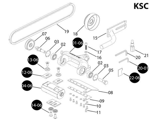 Decojitor busteni drujba Husqvarna 36, 136, 142, 142 (cilindric)