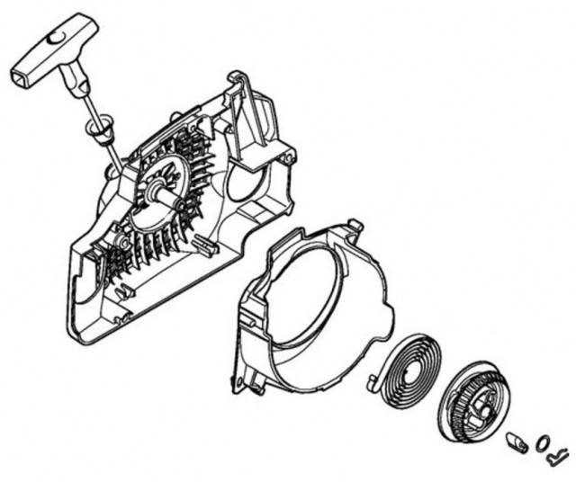 Demaror drujba compatibil Stihl 170 2-MIX, 180 2-MIX