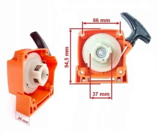 Demaror motocoasa NAC TT-BC520-2, BP427-17KA-T