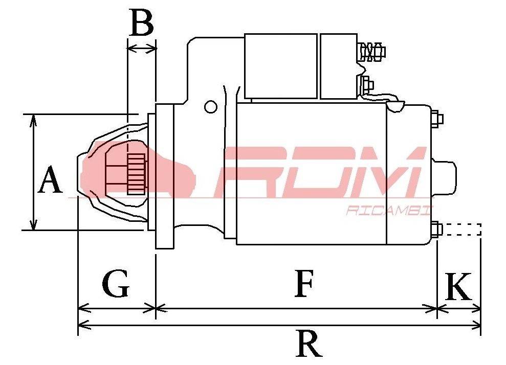 Demaror (motor de pornire) – Aixam – 6798031150, Z402