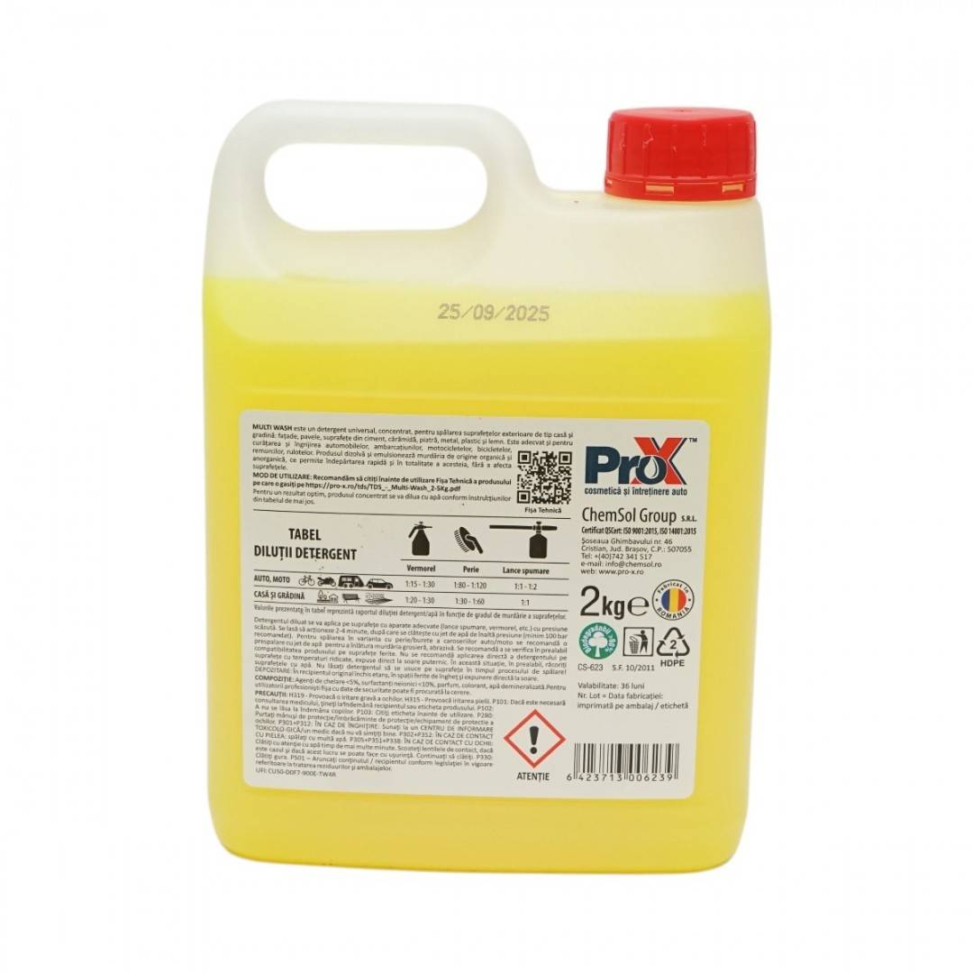 Detergent universal activ suprafete exterioare concentrat Multi Wash Pro-X 2kg