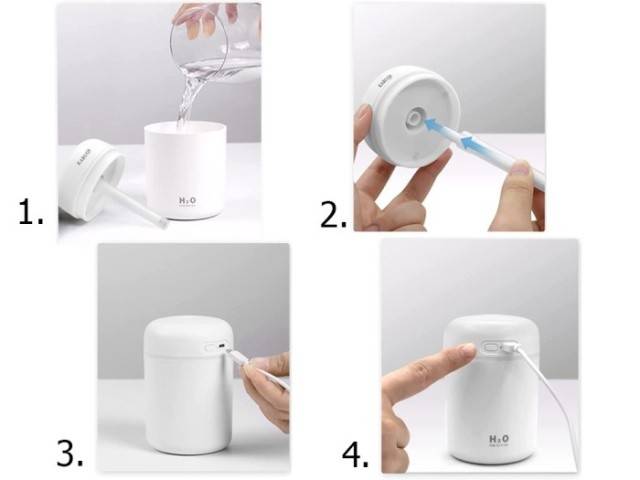 Difuzor-umidificator de arome 300 ml
