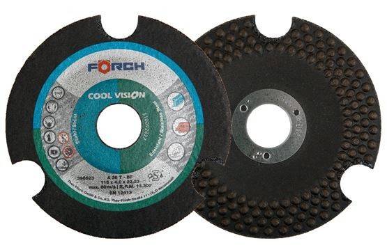Disc de polizat otel/inox Cool Vision, Foerch, 125x4.0x22.23 mm
