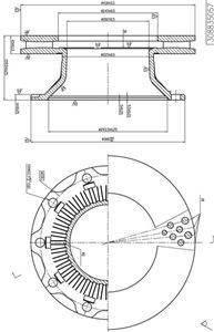 Disc frana BPW ECO PLUS 430mm