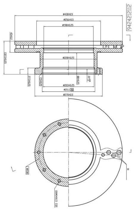 Disc frana MB ACTROS