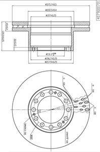 Disc frana SAF 375MM