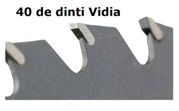 Disc taietor motocoasa 230x 40T x 25.4mm (cu aripioare)