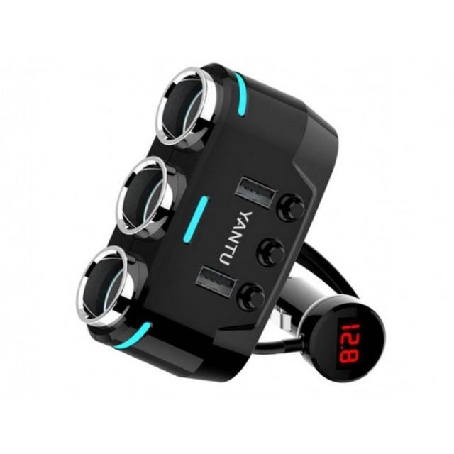 Distribuitor 12/24V - 3 prize + 2 USB cu incarcator