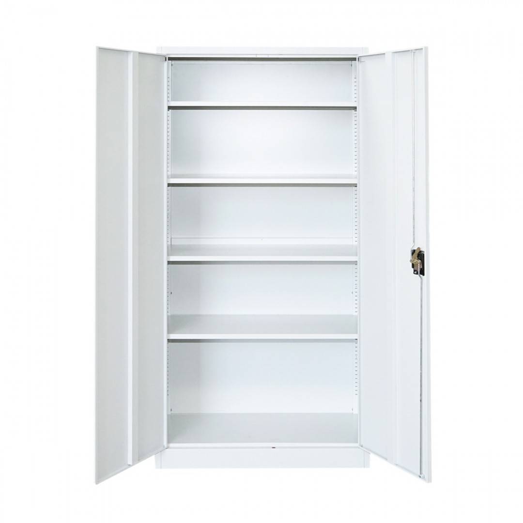Dulap metalic fiset 1800x900x400mm cu 2 usi securizate, 4 polite, gri Breckner Germany