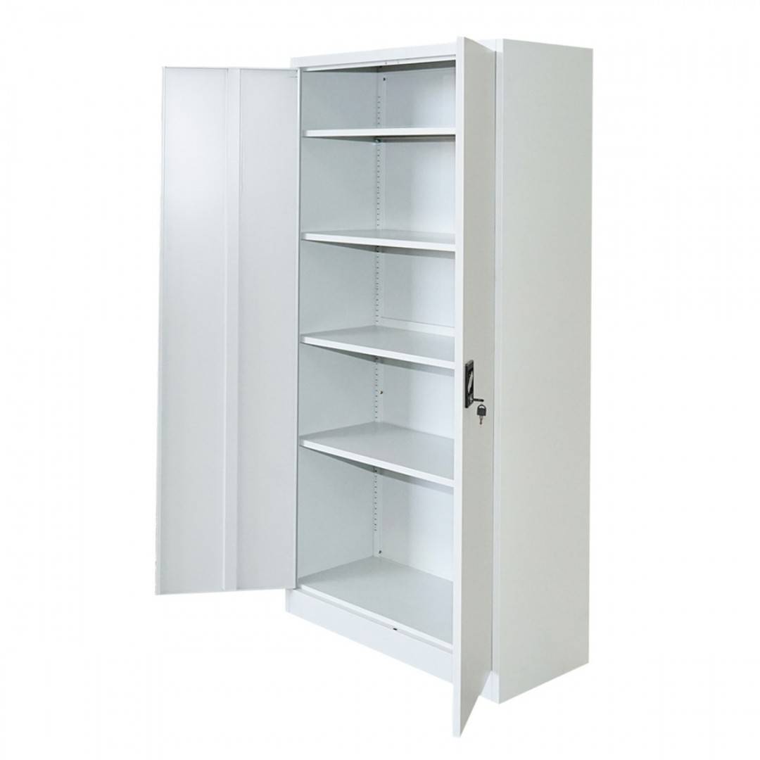 Dulap metalic fiset 1800x900x400mm cu 2 usi securizate, 4 polite, gri Breckner Germany