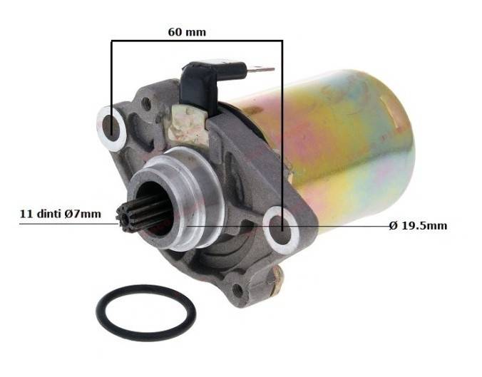 Electromotor scuter 2T Piaggio / Peugeot / Gilera 50cc