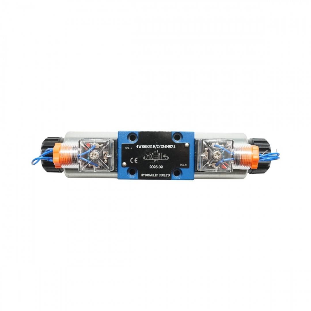 Electrovalva directionala 24VDC 25W pentru 6 cai control debit instalatii hidraulice HDQX126J 4WE6J61B CG12N9Z4