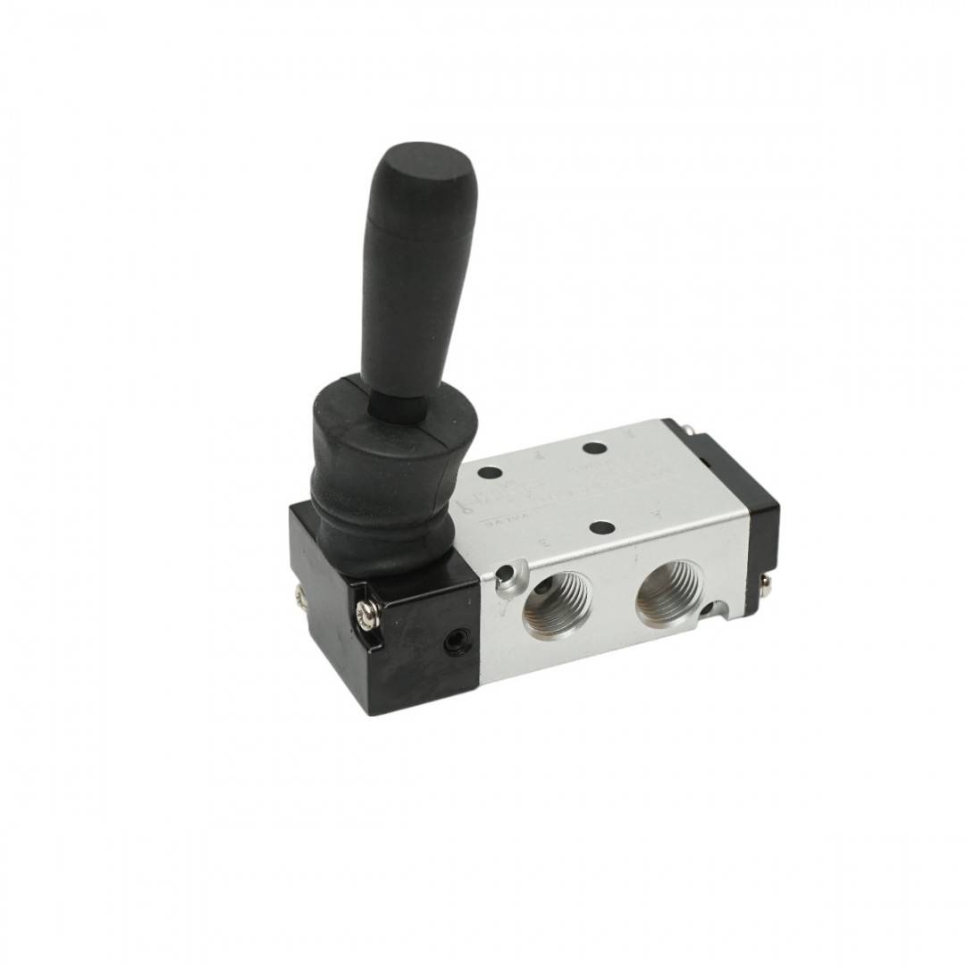 Electrovalva pneumatica 3 circuite 1/4 cu maneta