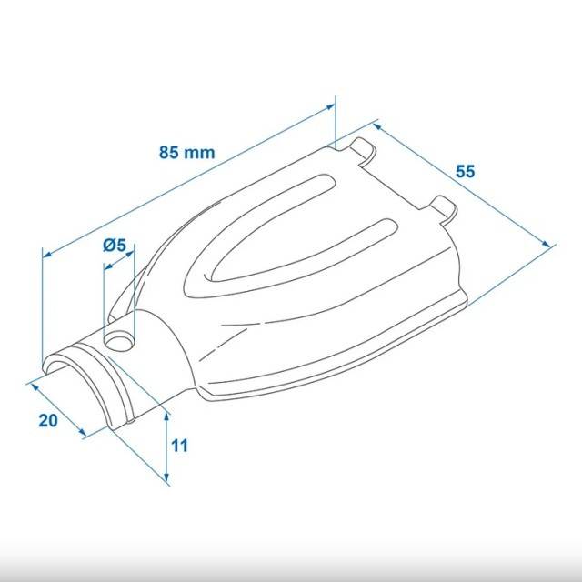 Element protectie cablu frana compatibil BPW Ø26mm
