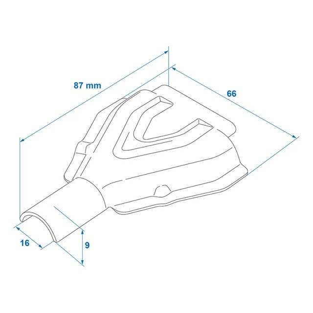 Element protectie cablu frana compatibil KNOTT Ø18mm