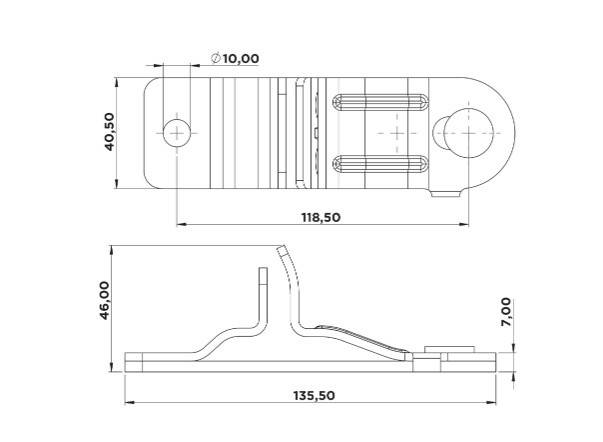 Element sustinere parghie 27 mm