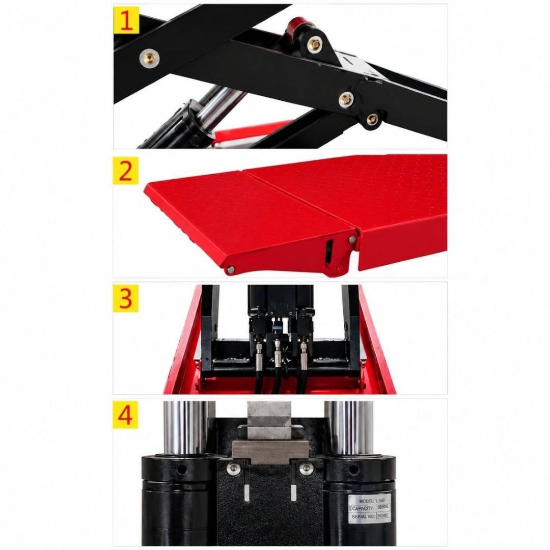 Elevator auto tip foarfeca 220V, 2.2kW, capacitate ridicare 3500kg, deblocare pneumatica, inaltime ridicare 110-1800mm