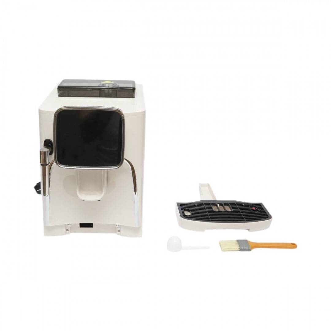 Espressor automat cafea boabe cu rasnita integrata 1450W, 220V, panou digital touch, sistem spumare lapte, presiune 19 bar, rezervor apa 1.7L