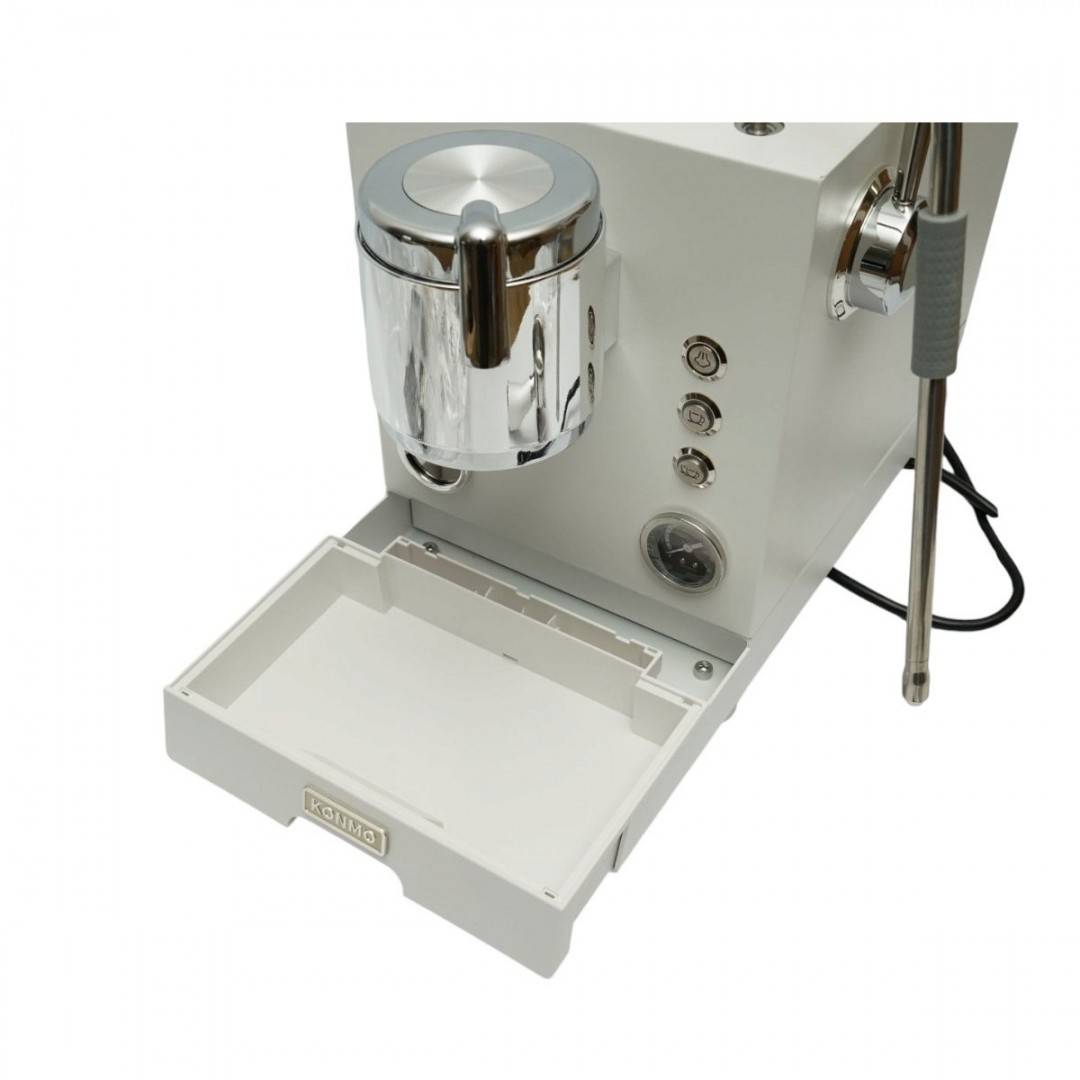Espressor semi-automat profesional cafea boabe cu rasnita integrata 2950W, 220V, grup dublu, sistem spumare lapte, presiune 20 bar, rezervor apa
