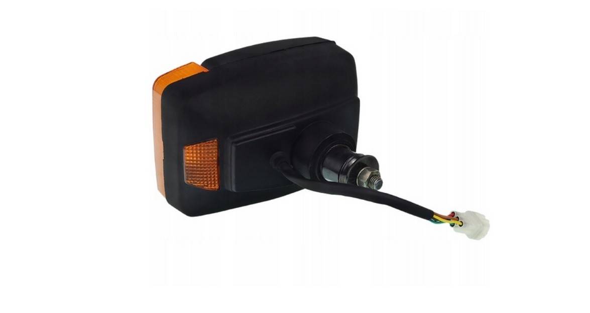 Far cu semnalizator H4 dreptunghiular pentru excavator JCB
