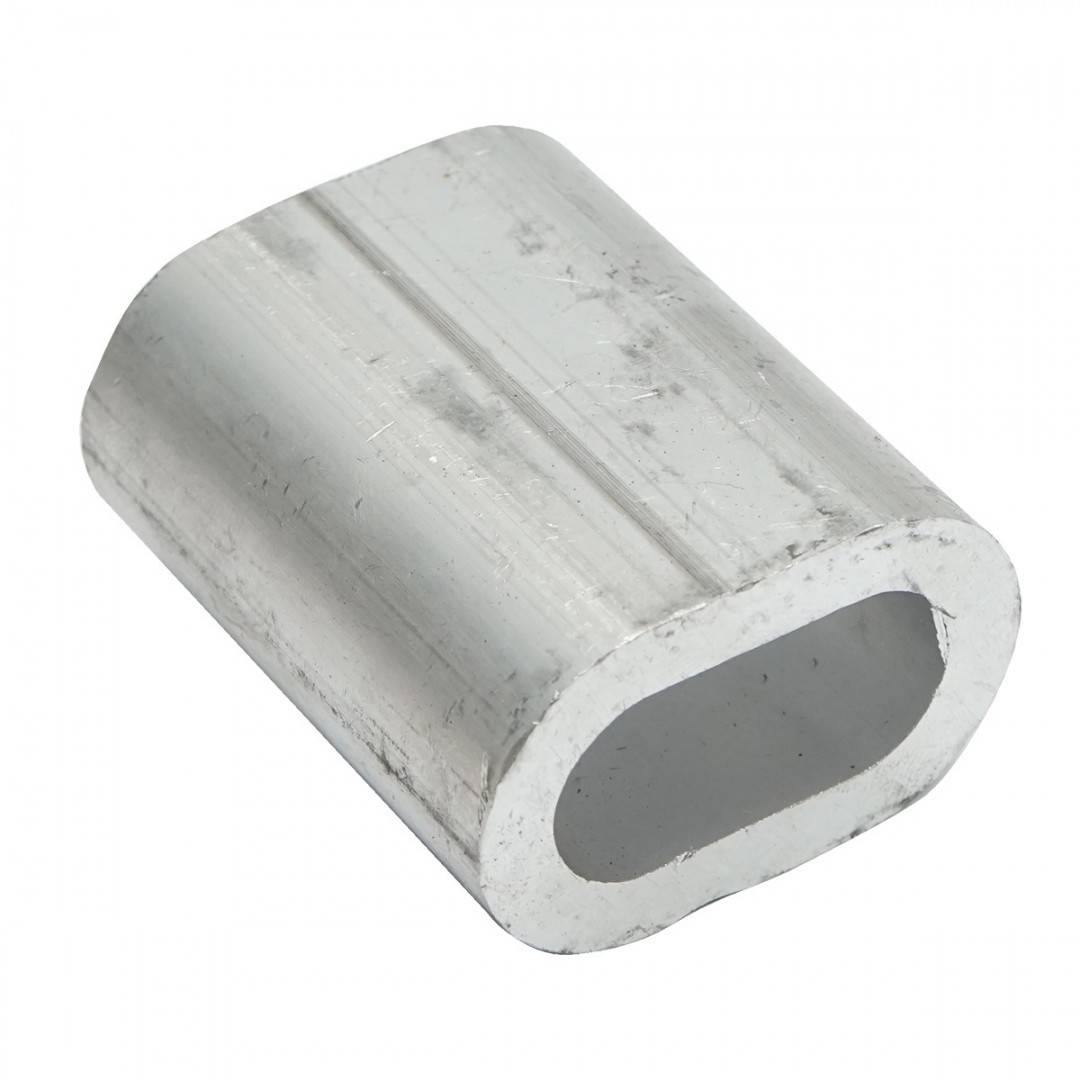 Ferula/bucsa de presare din aluminiu pentru cablu troliu 16 mm