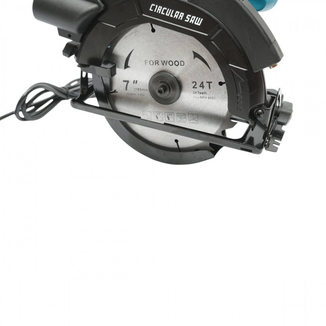 Fierastrau circular de mana cu laser 1050W, 220V, disc 185mm, taiere unghi 0-45°, turatie 5000rpm