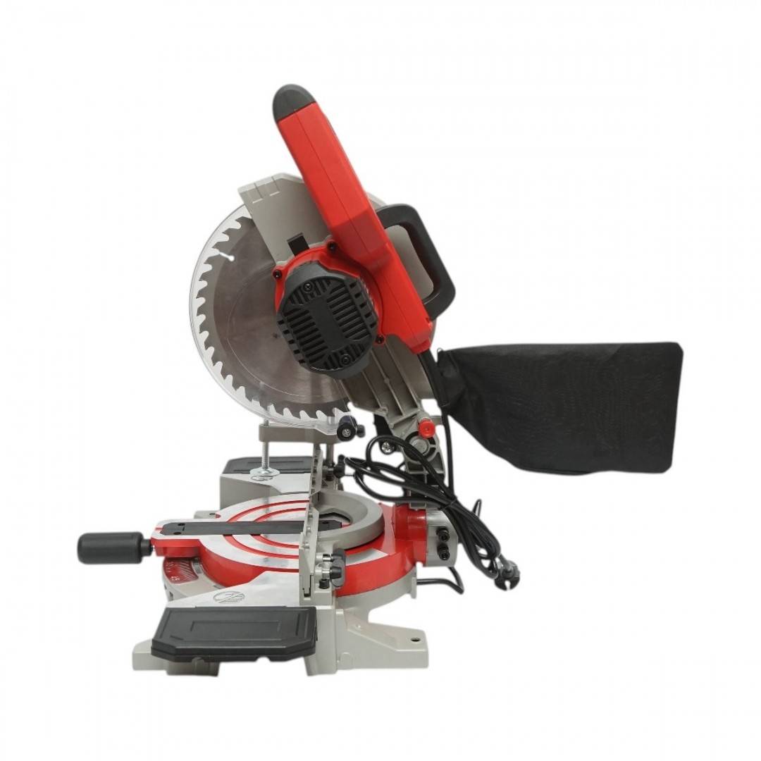 Fierastrau circular stationar profesional 1800W, 220V, disc 255mm 40T, taiere inclinata 45°, 5000 r/min, sac colectare Breckner Germany