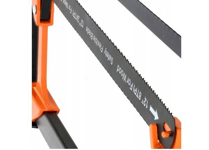 Fierastrau pentru metal cu doua lame de 300 mm, corp din aluminiu, maner cauciucat
