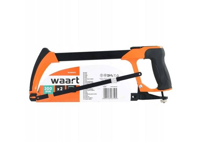 Fierastrau pentru metal cu doua lame de 300 mm, corp din aluminiu, maner cauciucat