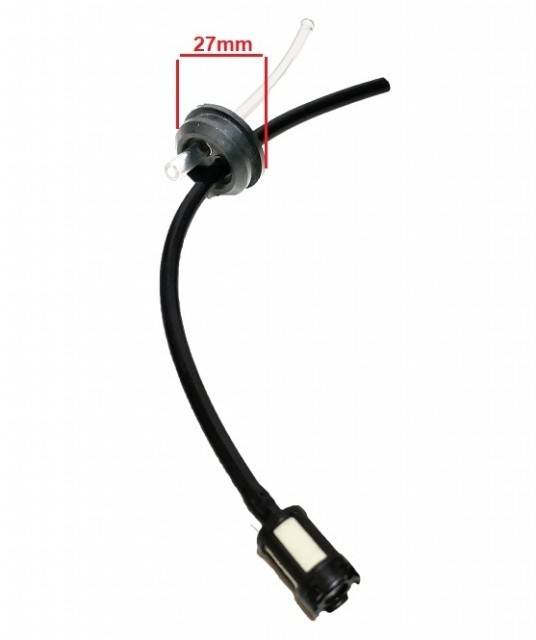 Filtru + furtun benzina motocoasa (CU GARNITURA DE 27MM)