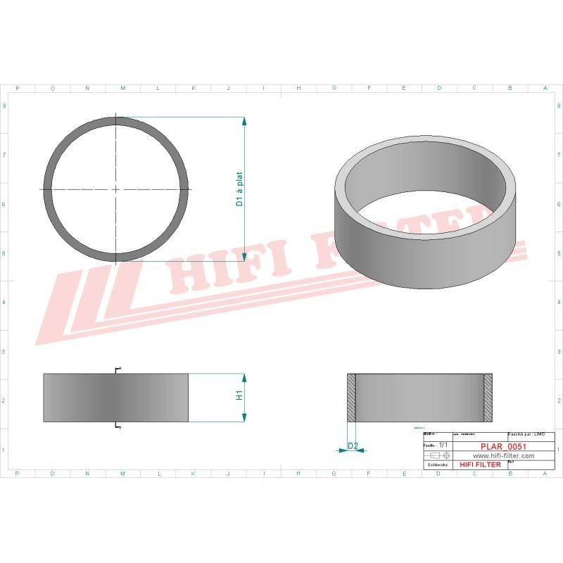 FILTRU AER SPUMA SA 22309 HIFI FILTER