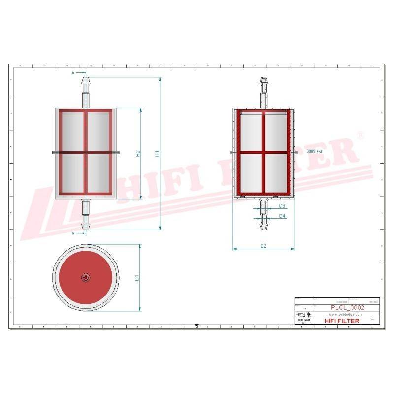 Filtru combustibil RT 5 HIFI FILTER