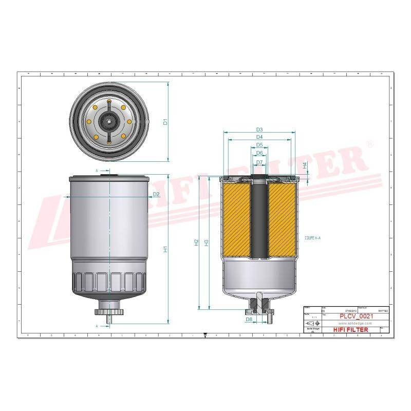 Filtru combustibil SN 327 HIFI FILTER