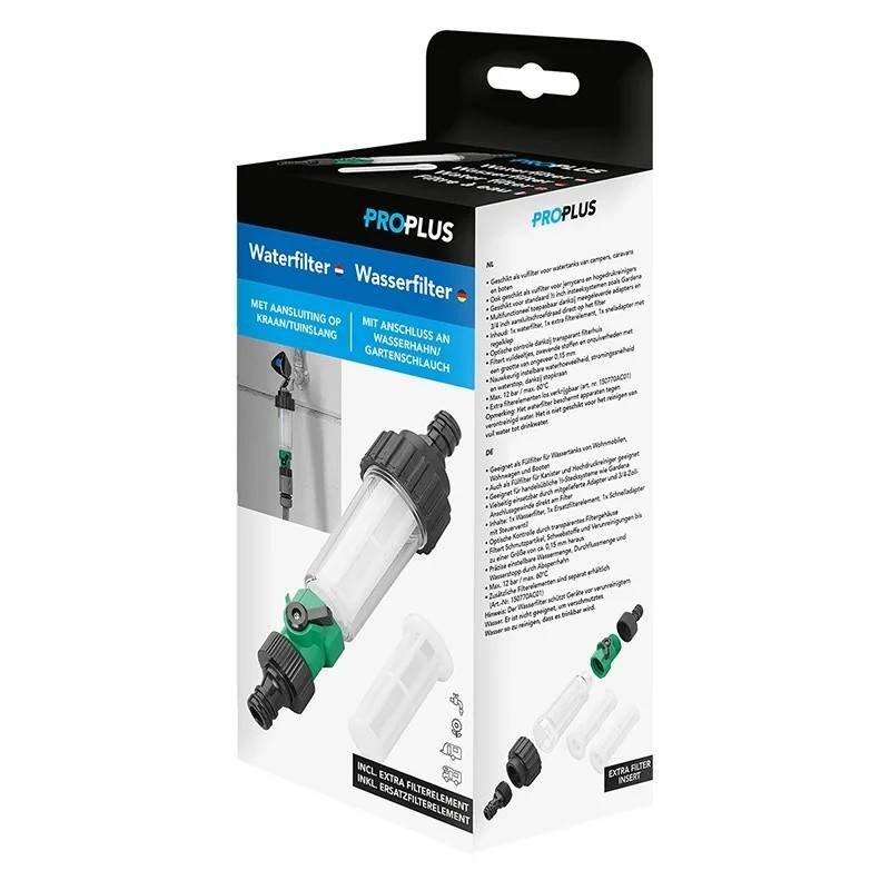 Filtru de apa cu conexiune la furtun, inclusiv filtru de rezerva