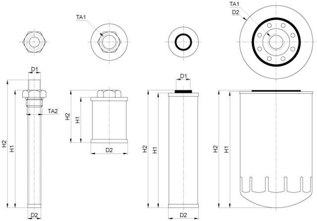 Filtru hidraulic CASE-IH, Fiat, Hurlimann, Lamborghini, New Holland, Same