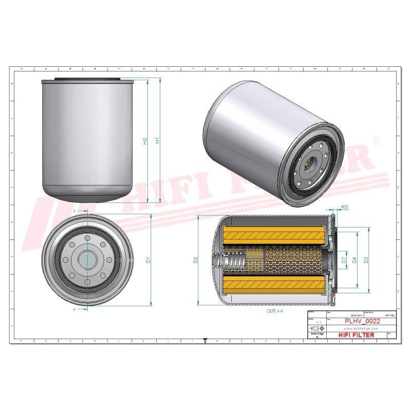 Filtru hidraulic SH 62157 HIFI FILTER
