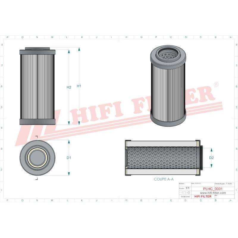 Filtru sistem hidraulic SH 62002