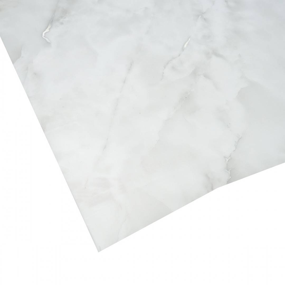 Folie protectie masa decorativa PVC siliconizat 100cm, grosime 1.2mm, model marmura gri 20m/rola Breckner Germany