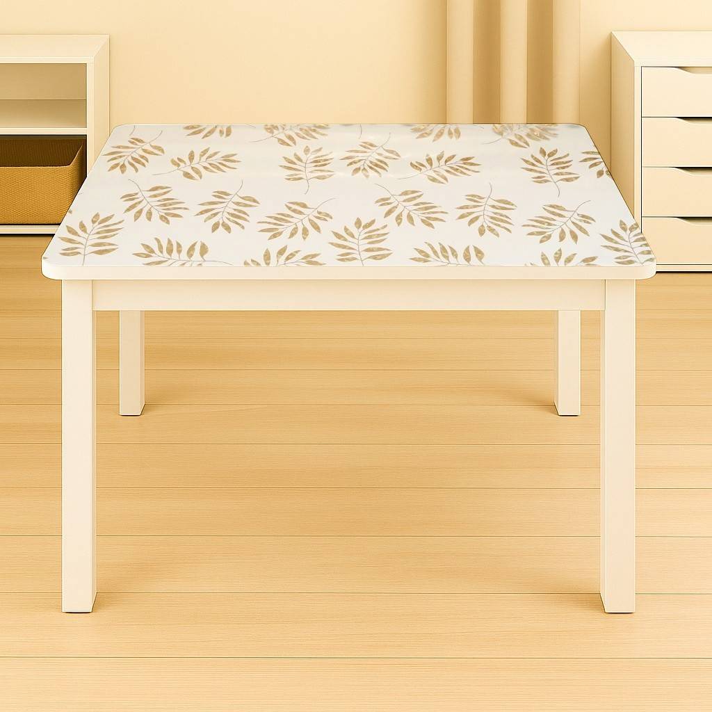 Folie protectie masa transparenta PVC siliconizat 100cm, grosime 1.2mm, model frunze 20m/rola Breckner Germany