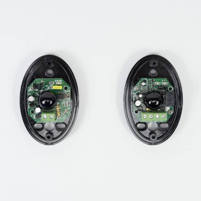 Fotocelule PNI CEL130, 1.92KHz, 12-24V, pentru porti autoportante, IP55, negru, 2 bucati