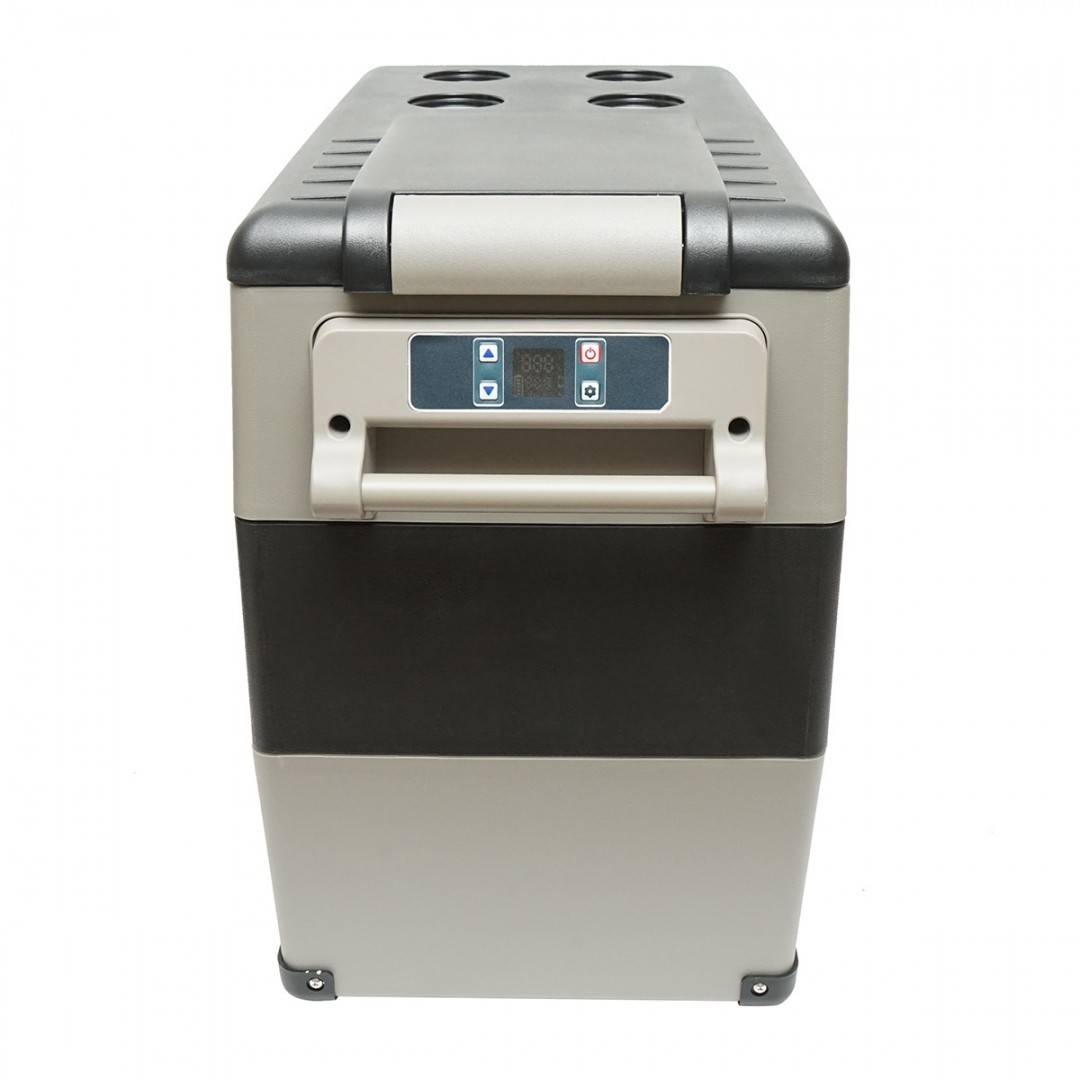 Frigider auto cu compresor 60W, capacitate 49.4L, tensiune alimentare 12-24-220V, ecran LCD, 690x346x524mm CF55 AUTOSPEED