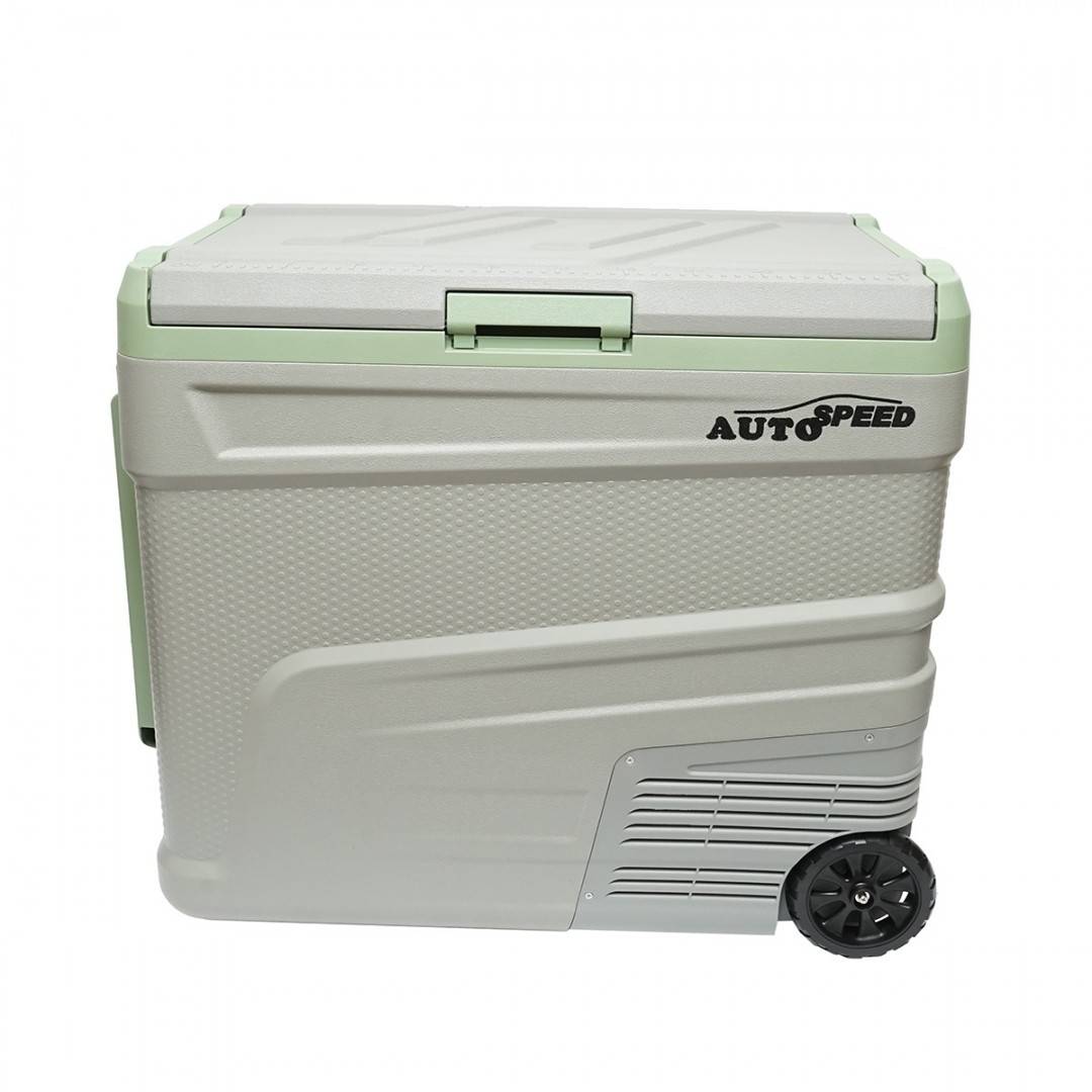 Frigider auto cu compresor 60W, capacitate 64.2L, tensiune alimentare 12-24-220V, ecran LCD, USB, 692x416x585mm G65 AUTOSPEED