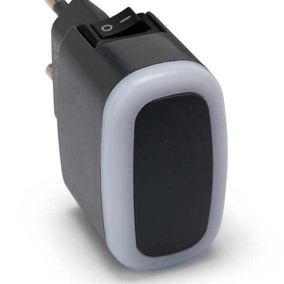 FROOT: Veioza LED de noapte cu intrerupator ON/OFF. Antracit