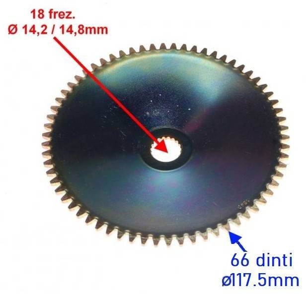 Fulie magnetou scuter Piaggio Zip 50cc 4T