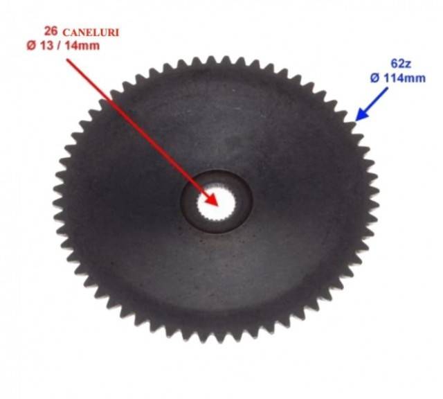 Fulie zimtata scuter 4T GY6 50-80cc (metal)