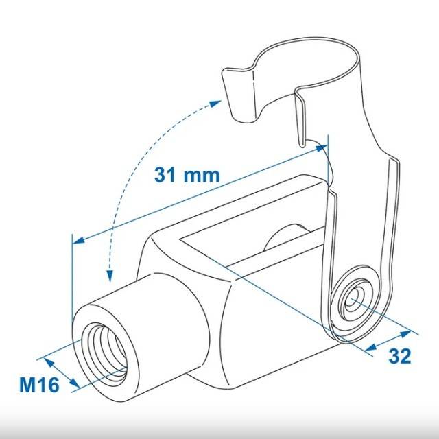 Furca tractiune M16 83x31mm