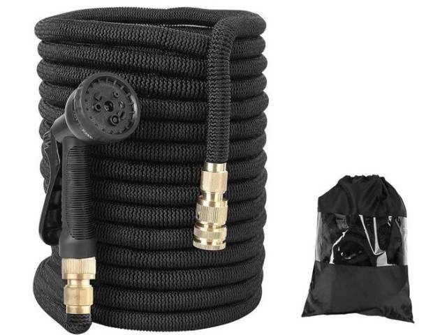 Furtun de grădină, extensibil, 10-30 m, cu pistol