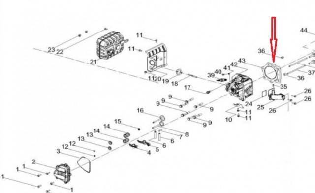 Garnitura motor Zongshen XP620, Mtd 4X90HU